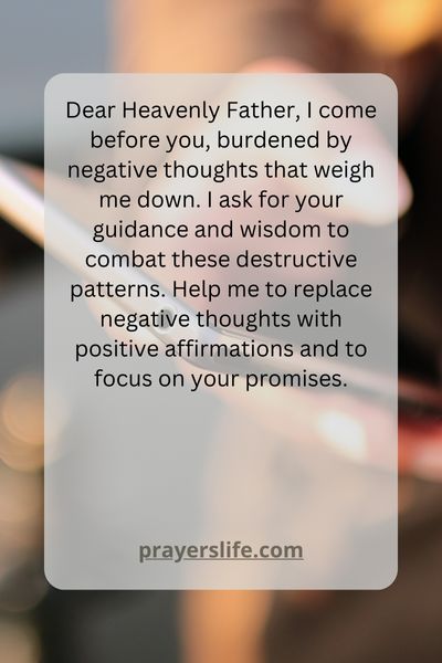 A Prayer For Guidance In Battling Negative Thoughts