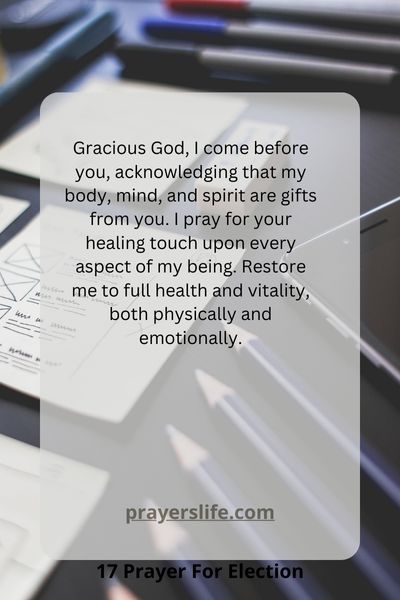 A Prayer For Health And Well-Being In Body, Mind, And Spirit