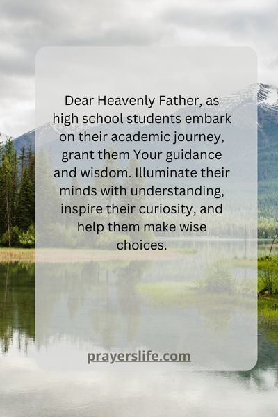 A Prayer For High School Students