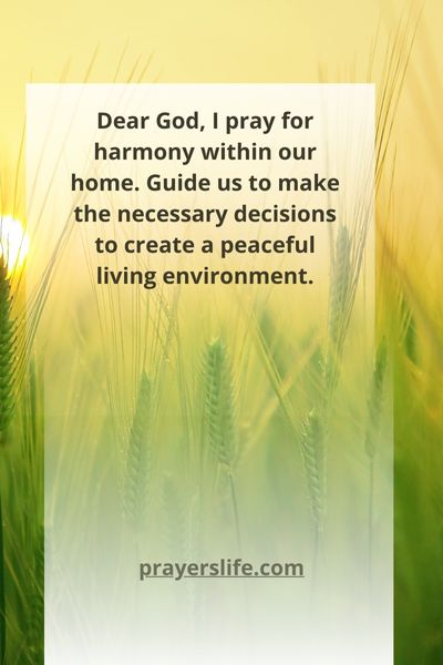 A Prayer For Home Harmony
