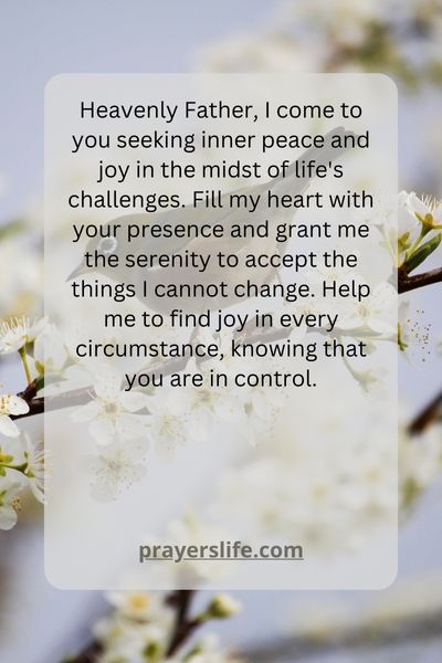 A Prayer For Inner Peace And Joy