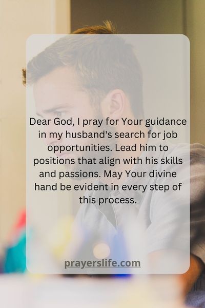 A Prayer For Job Opportunities