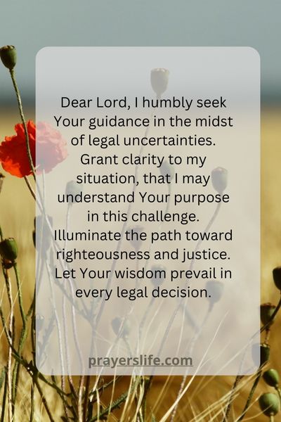 A Prayer For Legal Clarity