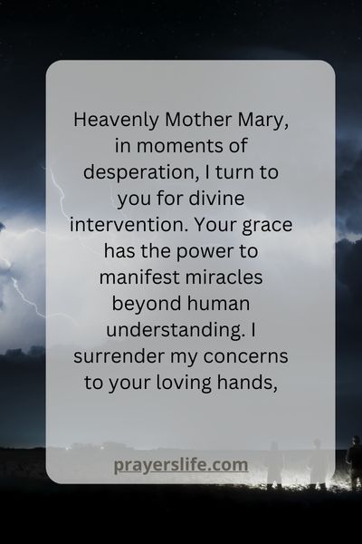 A Prayer For Miracles From Mother Mary