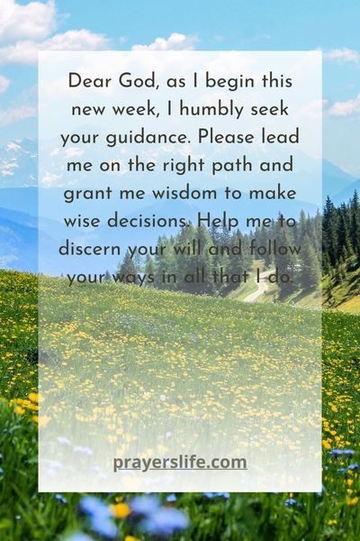 A Prayer For Monday Guidance
