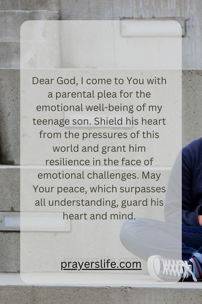 A Prayer For My Sons Emotional Well Being