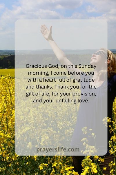 A Prayer For Offering Gratitude And Thanks In Sunday Morning Prayers
