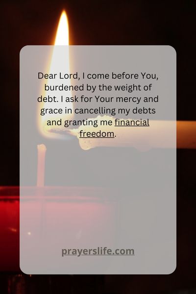 A Prayer For Praying For Debt Cancellation And Financial Freedom