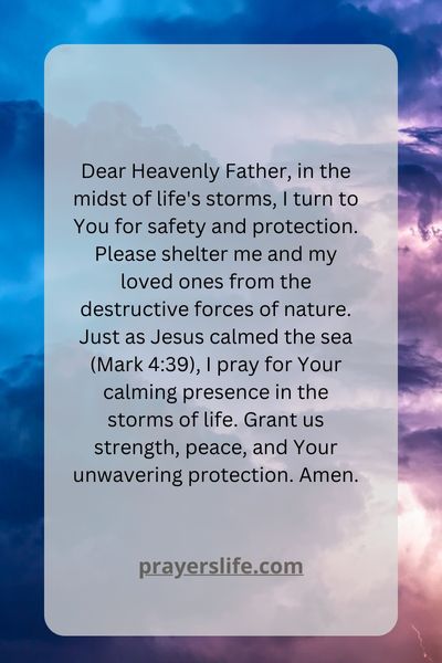 A Prayer For Safety During Storms