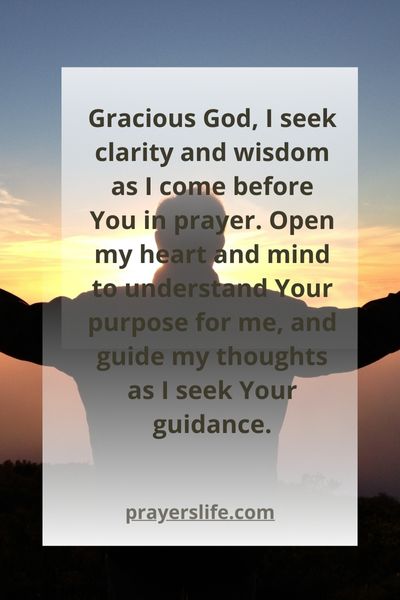 A Prayer For Seeking Clarity And Wisdom In Prayer