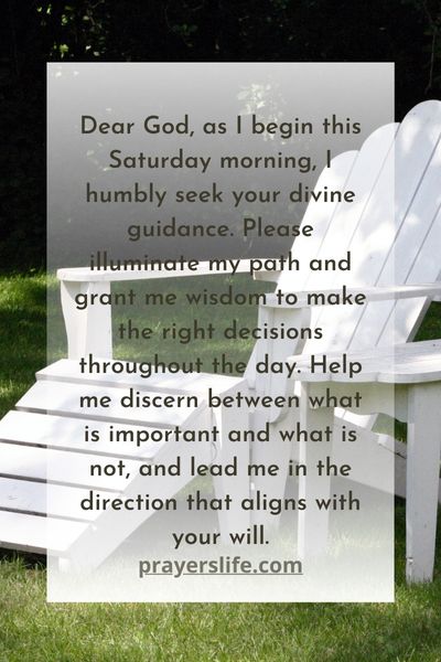 A Prayer For Seeking Divine Guidance For The Day Ahead