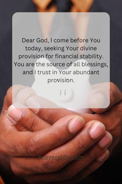A Prayer For Seeking Divine Provision For Financial Stability
