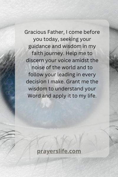 A Prayer For Seeking Gods Guidance And Wisdom In Faith