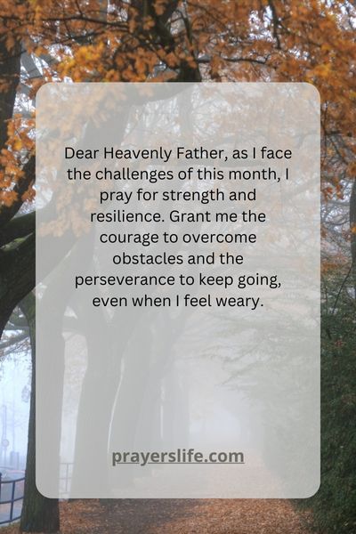 A Prayer For Strength And Resilience In November