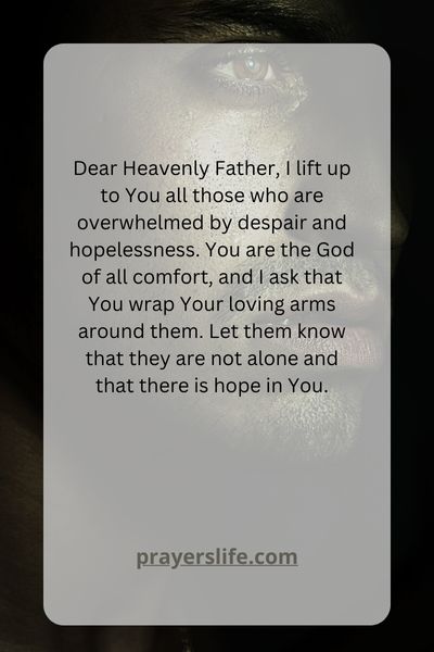 A Prayer For Those In Despair