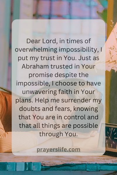 A Prayer For Trusting God