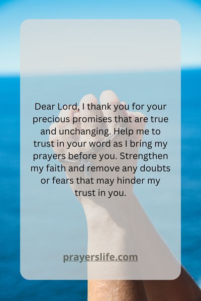 A Prayer For Trusting Gods Promises In Prayer 1