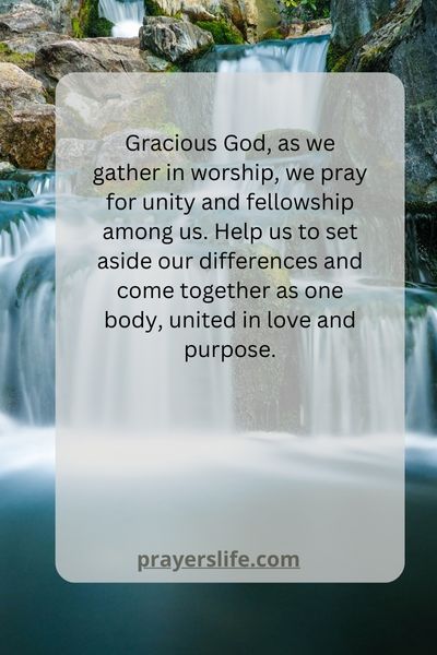 A Prayer For Unity And Fellowship In Worship