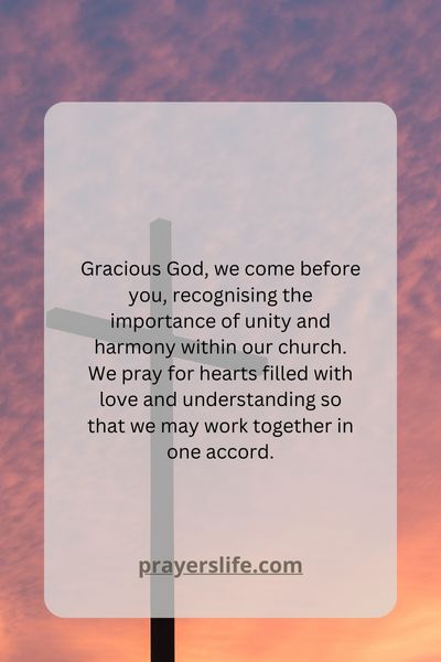 A Prayer For Unity And Harmony Among Church Members