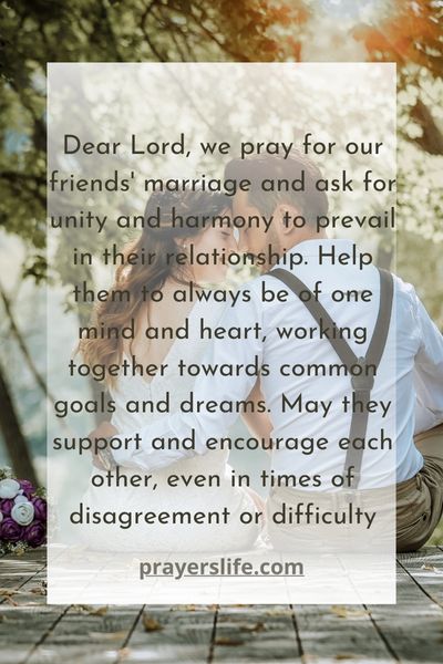 A Prayer For Unity And Harmony In The Couple'S Relationship