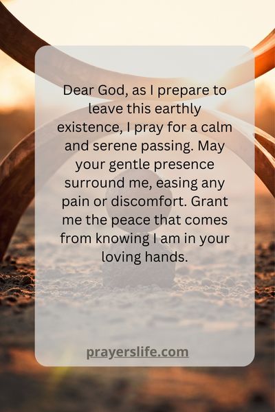 A Prayer For A Calm And Serene Passing From This Life