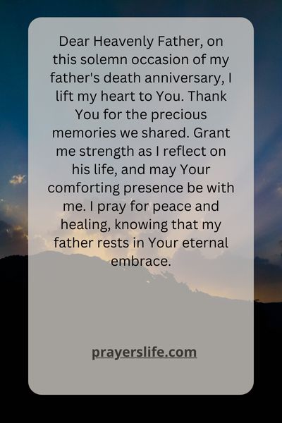 A Prayer For The Death Anniversary Of My Father