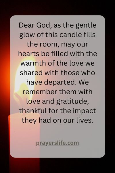 A Prayer For The Departed With Candlelight