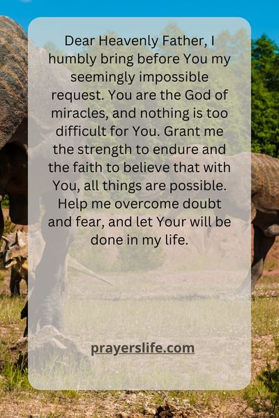 A Prayer For The Impossible