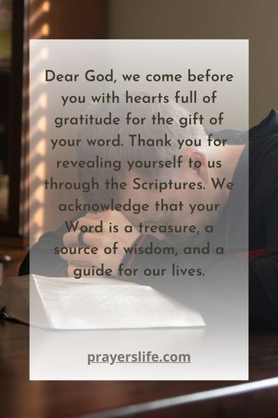 A Prayer Of Thanksgiving To Begin Bible Study
