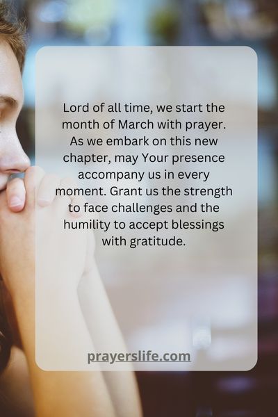 A Prayerful Start To The Month Of March