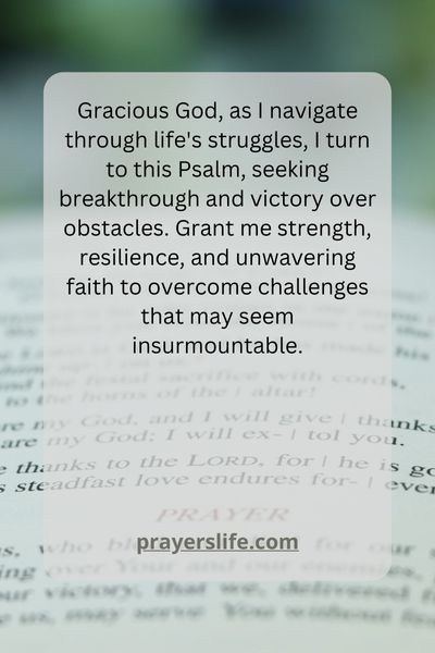 A Psalm For Breakthrough In Times Of Struggle