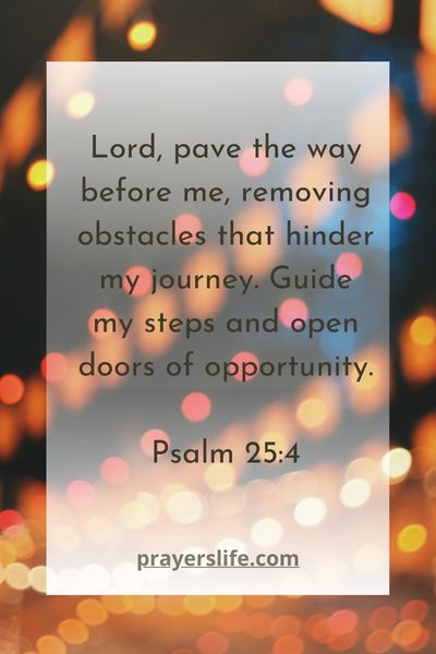 A Psalm For Clearing Life'S Journey