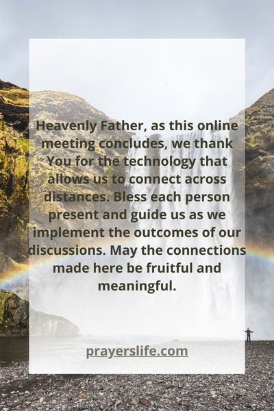 A Quick Prayer To End Online Sessions