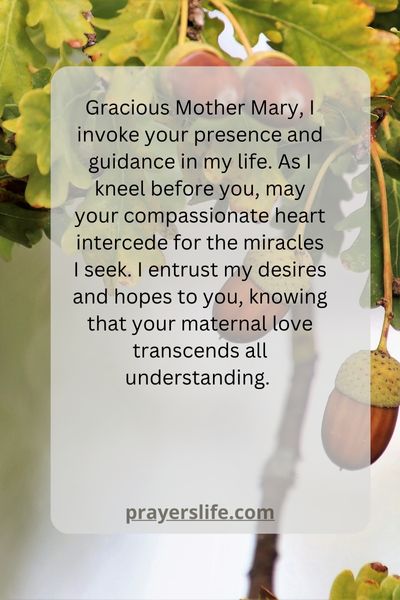 A Special Prayer To Mother Mary