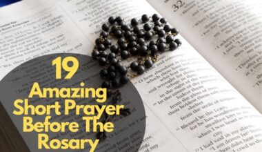 Amazing Short Prayer Before The Rosary