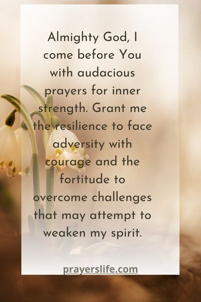 Audacious Supplications For Inner Strength