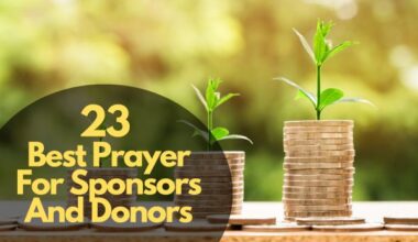 Best Prayer For Sponsors And Donors