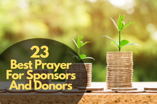 Best Prayer For Sponsors And Donors