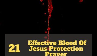 Blood Of Jesus Protection Prayer