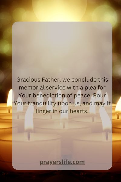 Closing The Memorial Service In Prayer
