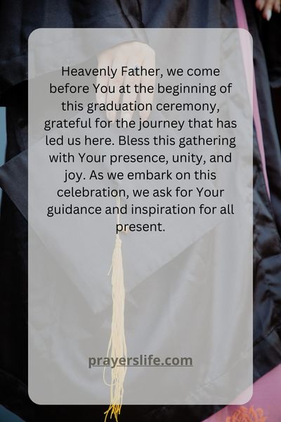 Commencing The Ceremony With A Prayer