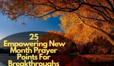 New Month Prayer Points For Breakthroughs