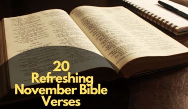 Refreshing November Bible Verses