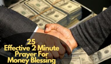 Effective 2 Minute Prayer For Money Blessing