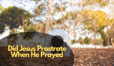 Did Jesus Prostrate When He Prayed