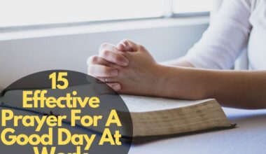 Effective Prayer For A Good Day At Work