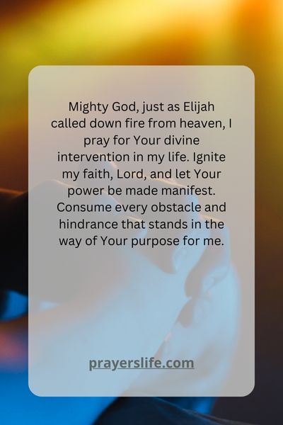 Elijah'S Prayer: Calling Down Fire From Heaven