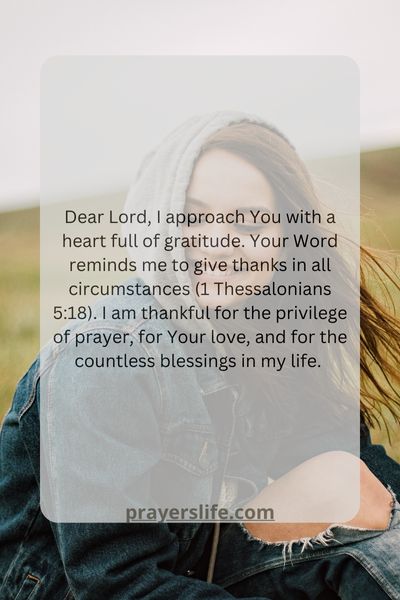 Embracing Gratitude In Your Conversations With God