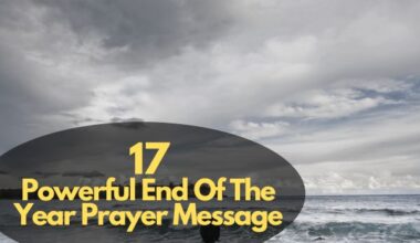 End Of The Year Prayer Message