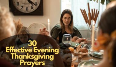 Evening Thanksgiving Prayers